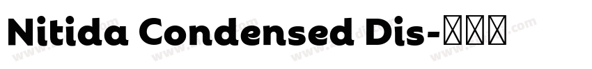 Nitida Condensed Dis字体转换